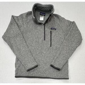 Men’s Patagonia Better Sweater 1/4 Zip Fleece Small Heather Grey 25521 Gorpcore